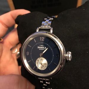 Shinola ‘The Birdy’ Blue Stainless Steel Watch